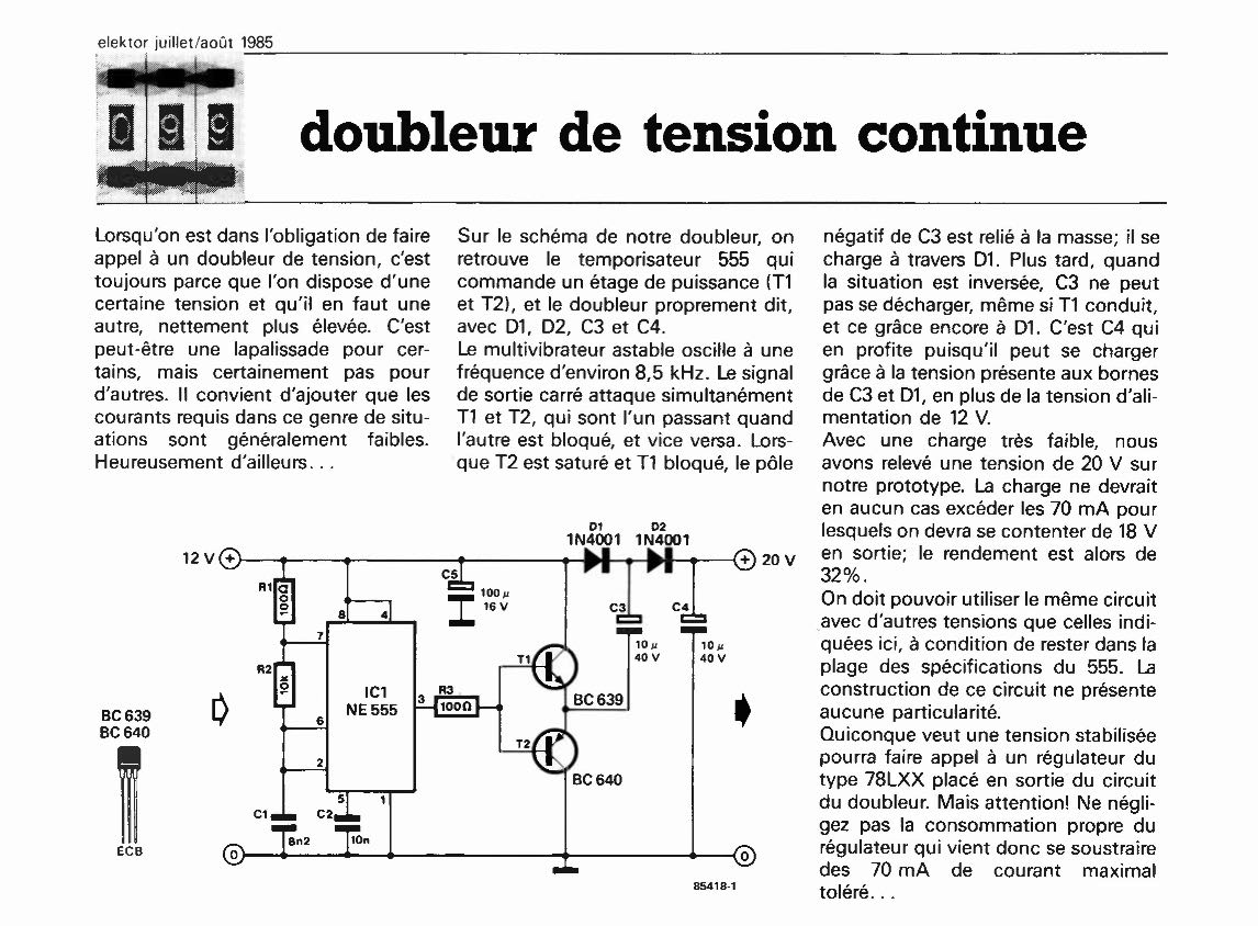 doubleur de tension continue