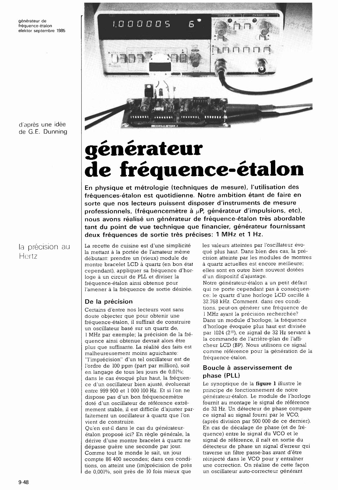 générateur de fréquence-étalon