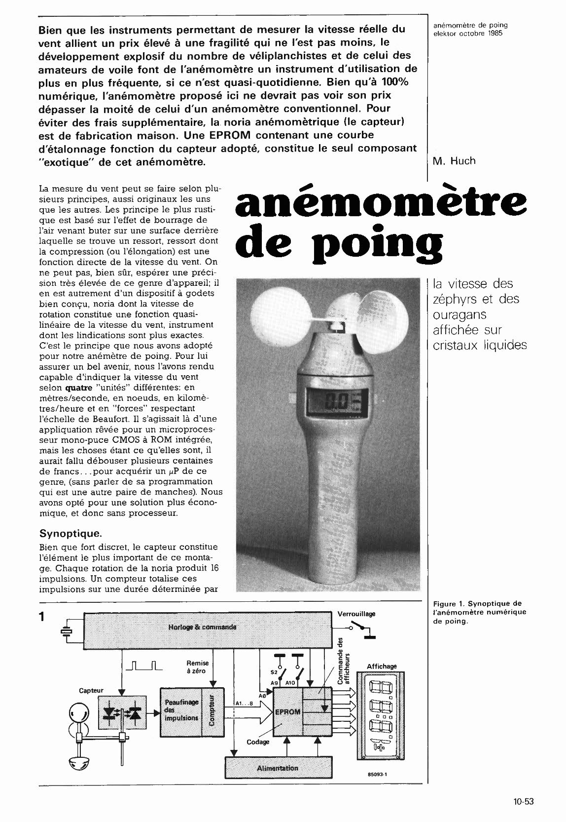 anémomètre de poing