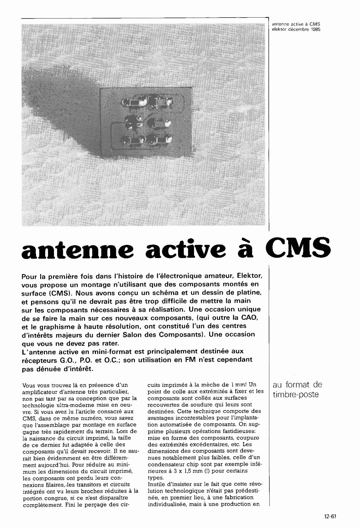 antenne active à CMS