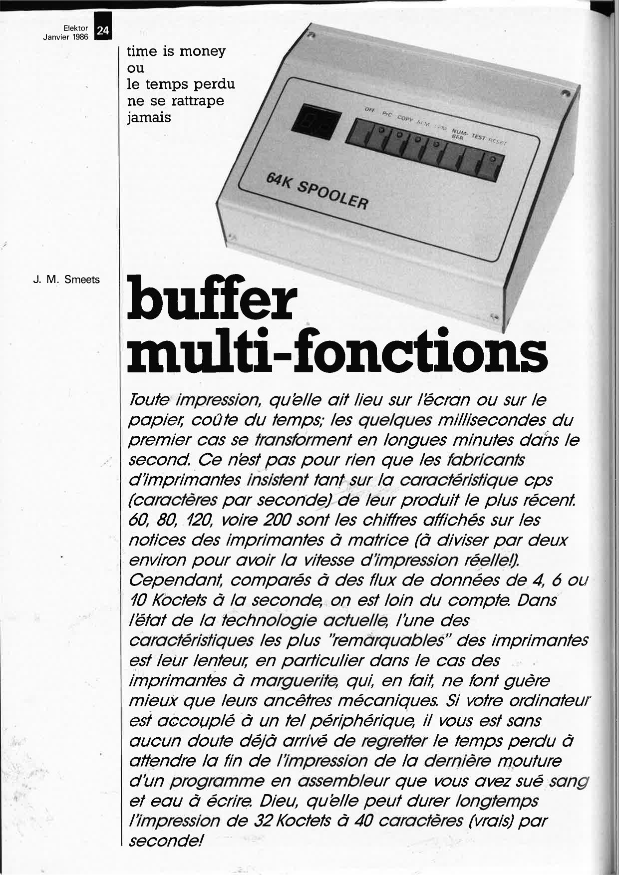Buffer multi-fonctions