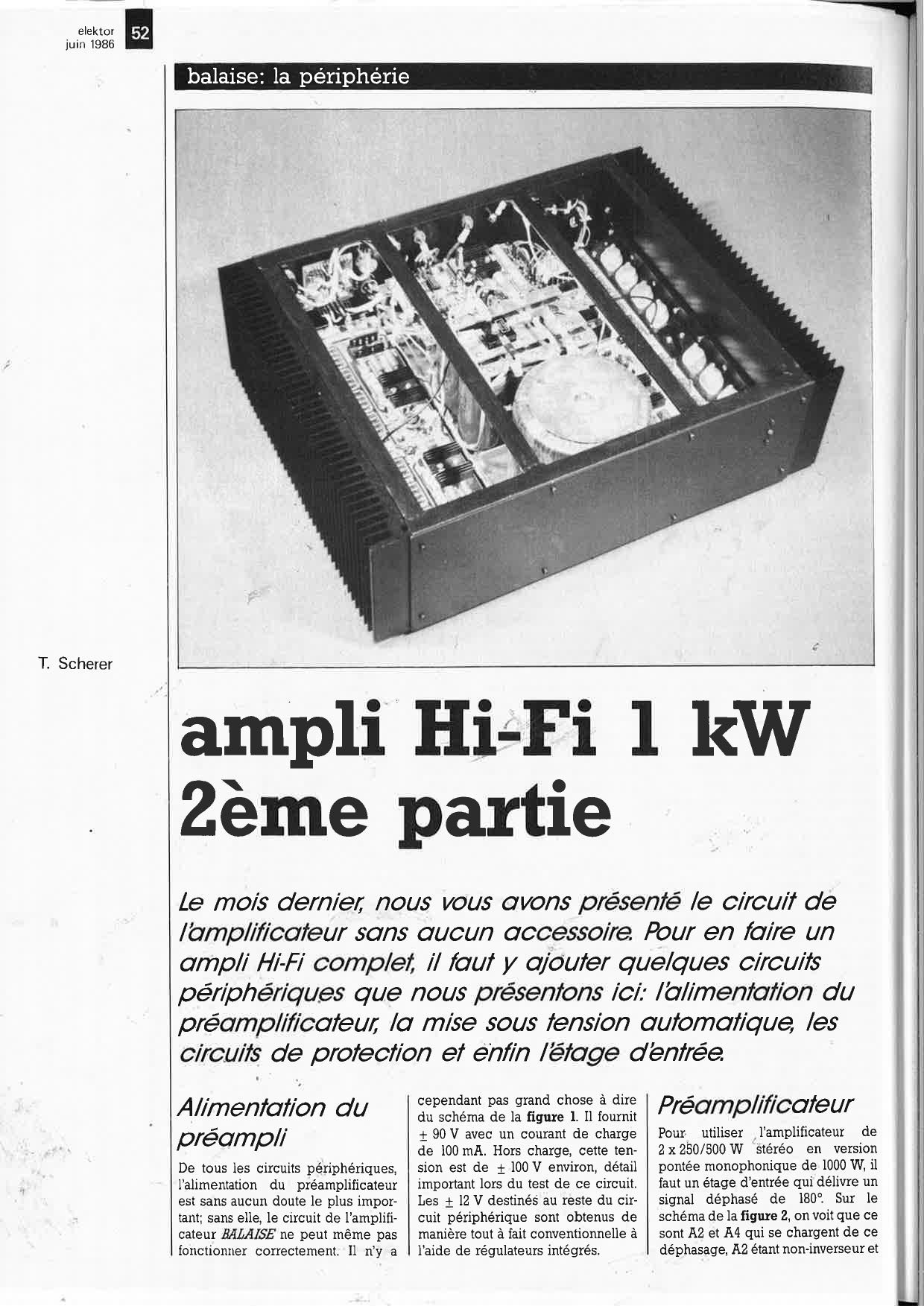 Ampli Hi-Fi 1 kW (2ème partie) (Balaise)