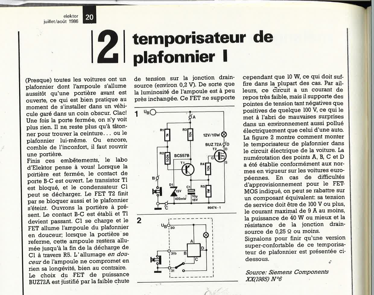 Temporisateur de plafonnier 1