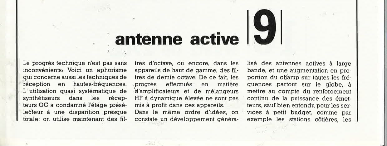Antenne active