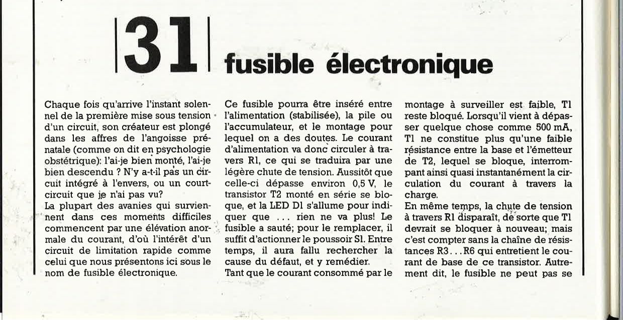 Fusible électronique