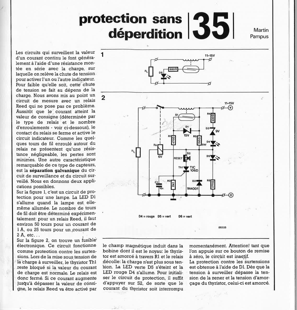 Protection sans déperdition