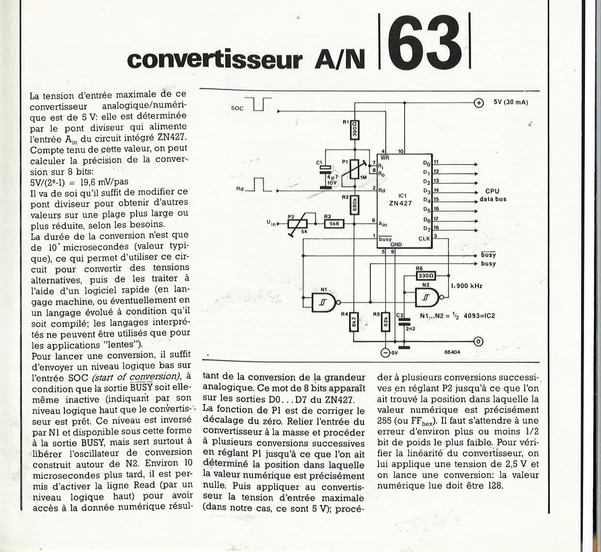 Convertisseur A/N