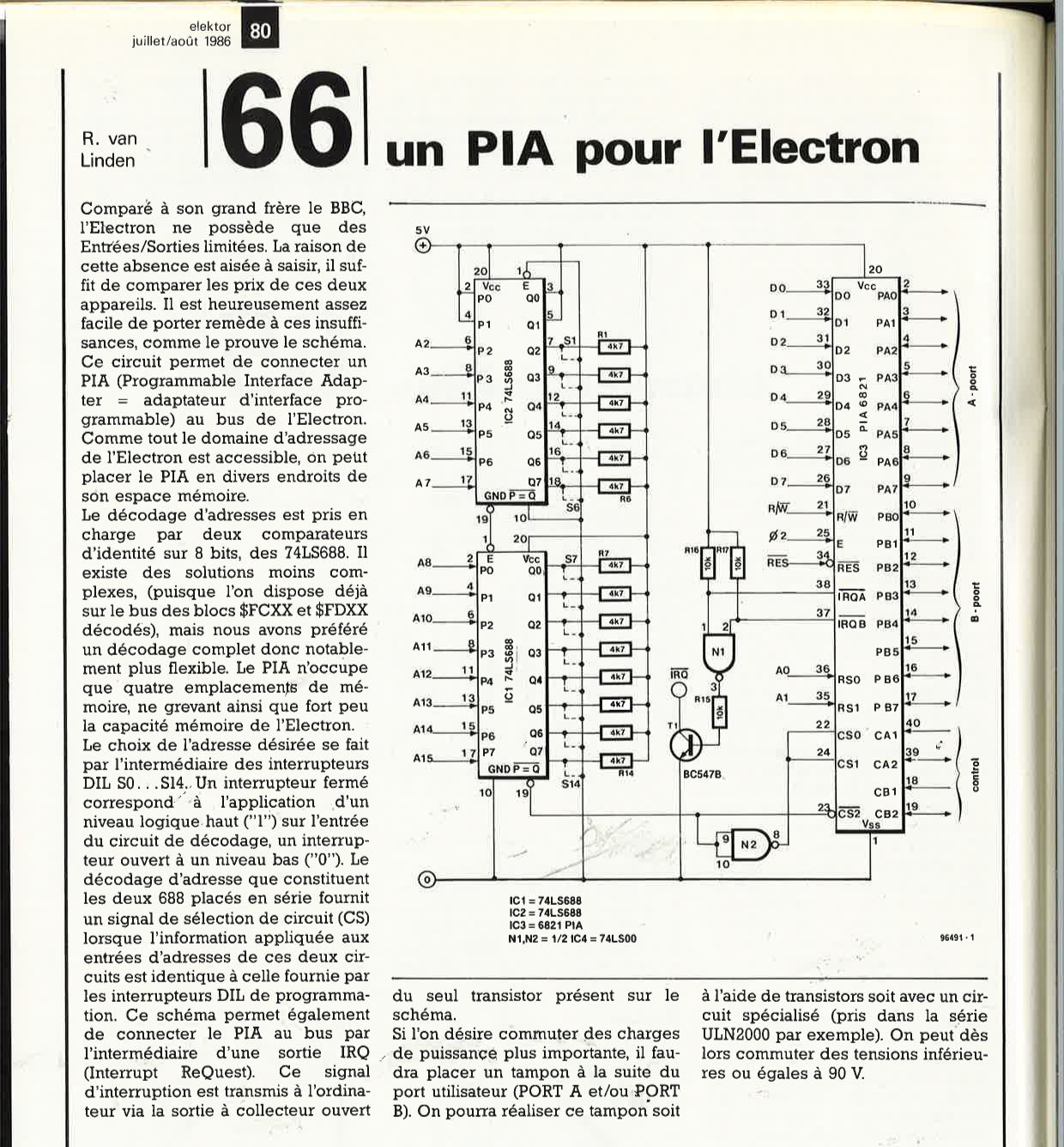 PIA (un) pour l`Electron