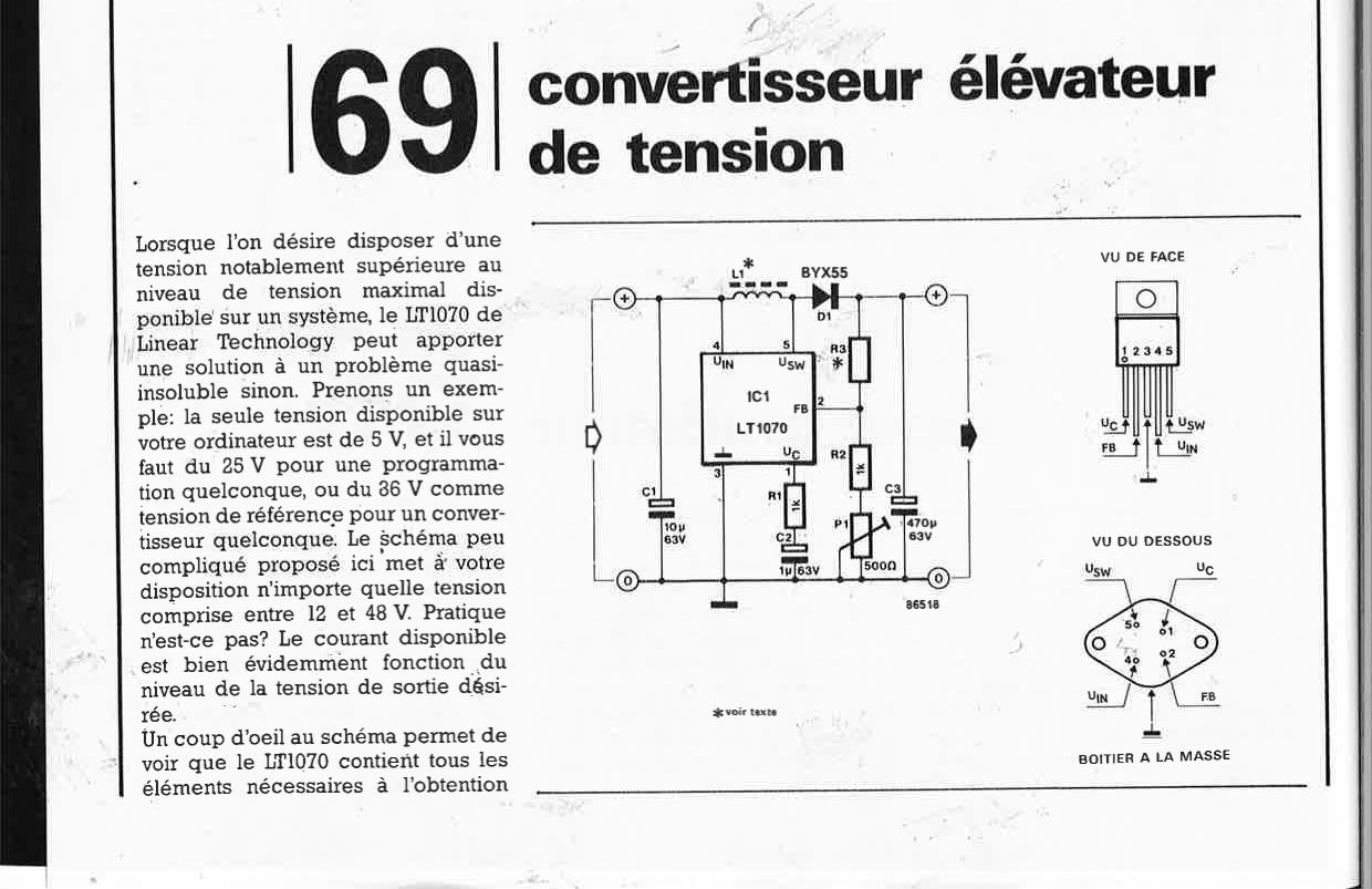 Convertisseur élévateur de tension