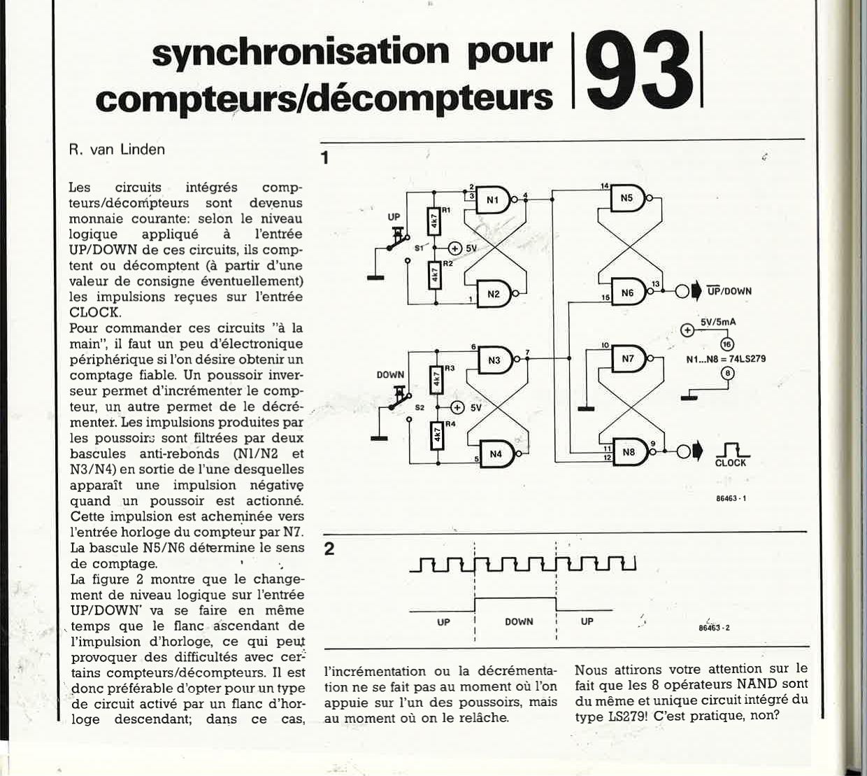 Synchronisation pour compteurs / décompteurs