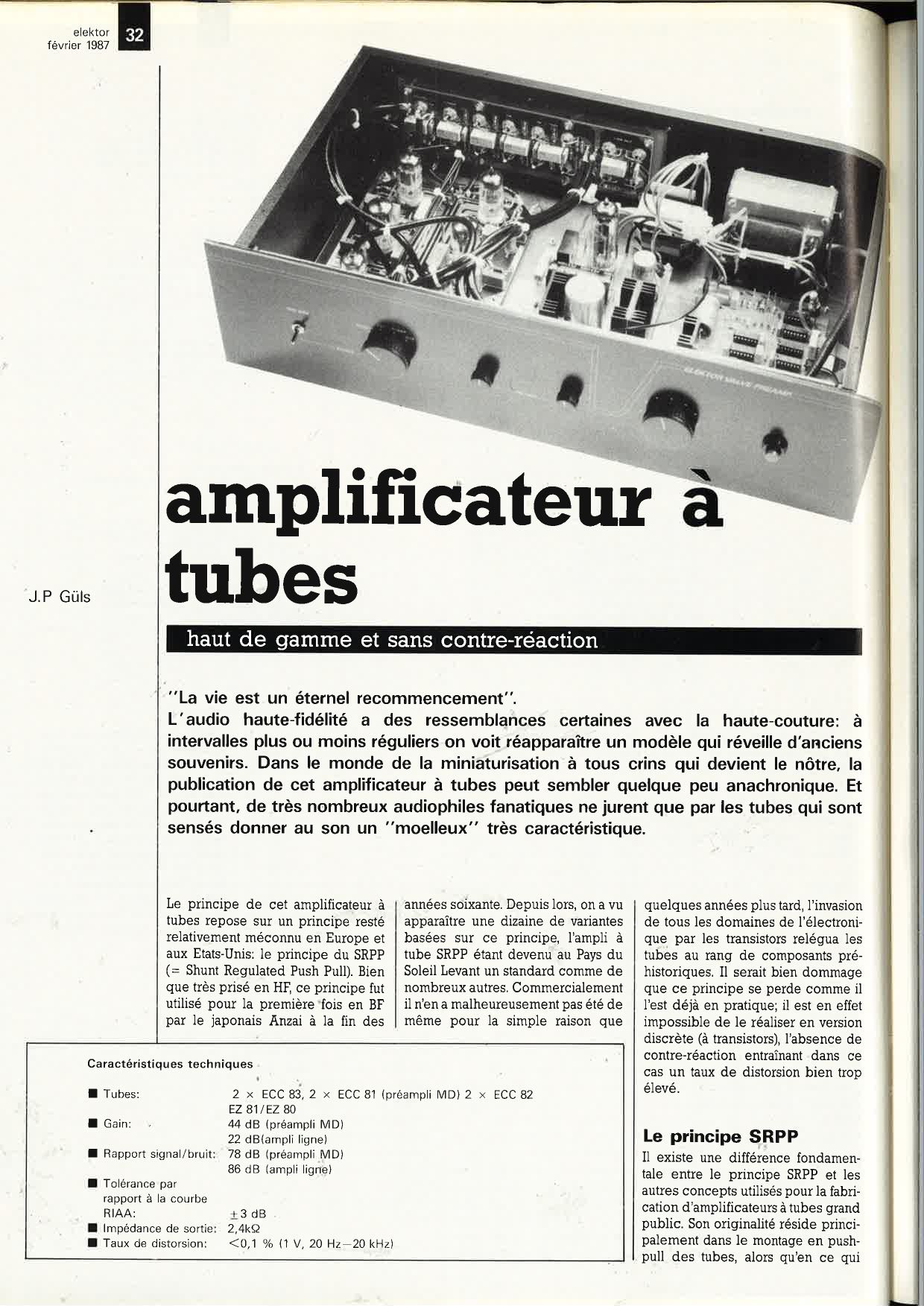 préamplificateur à tubes (I)