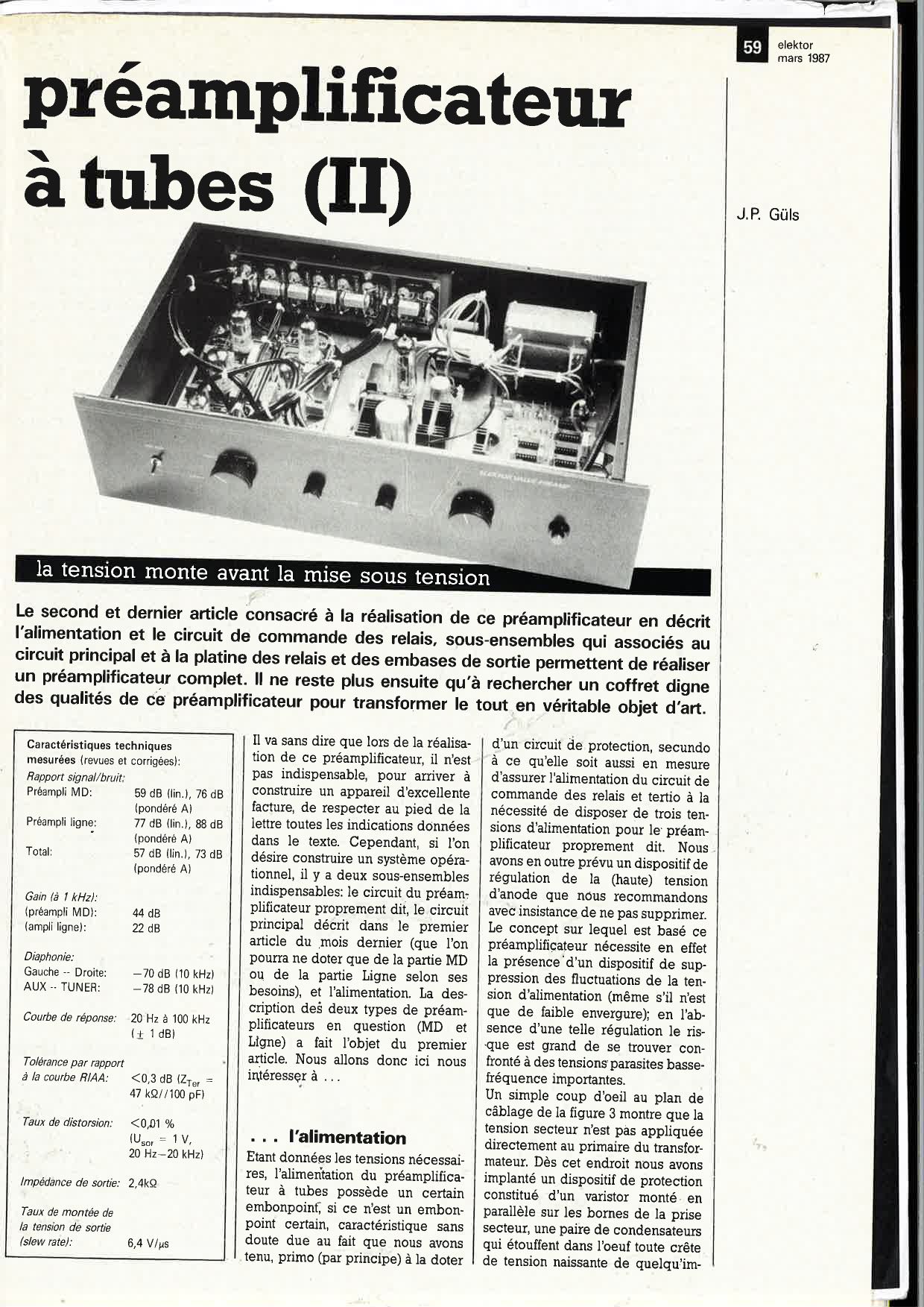 préamplificateur à tubes (II)