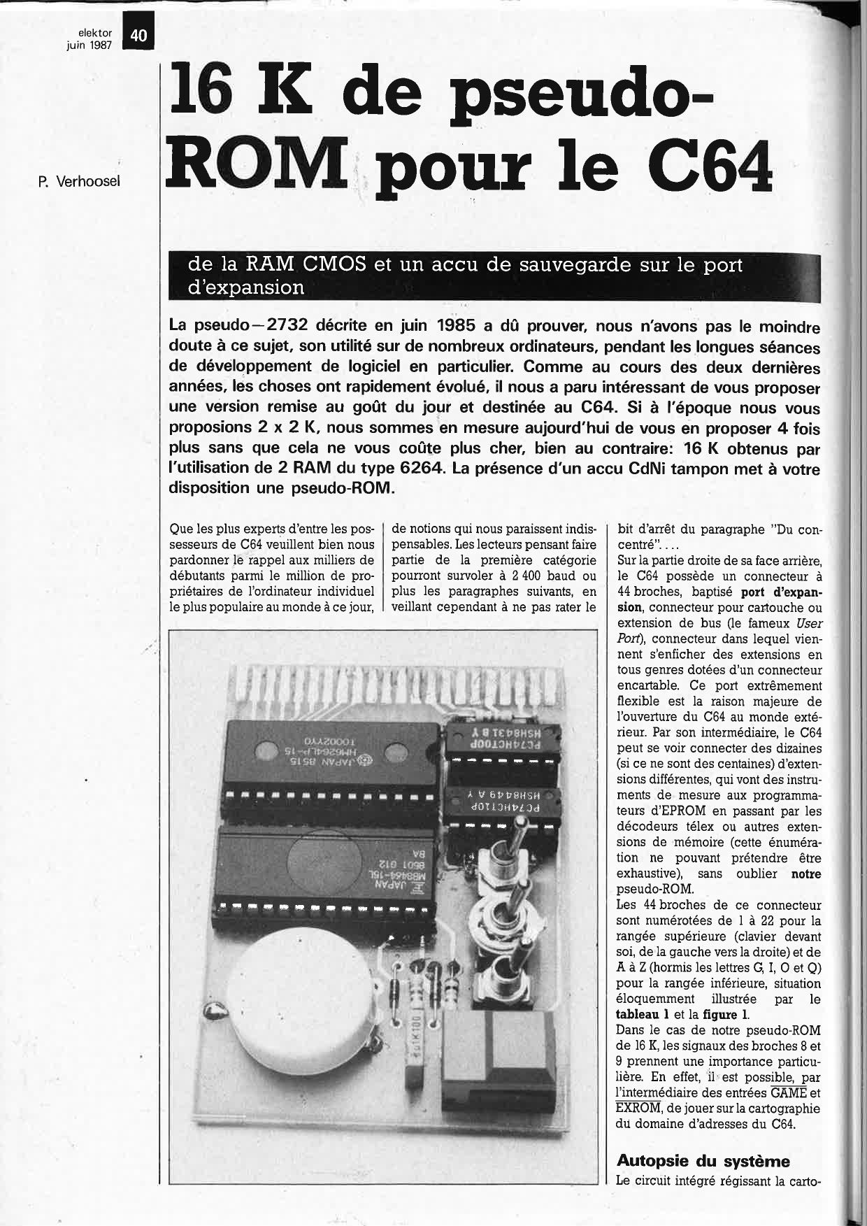 16 K de pseudo -ROM pour C64