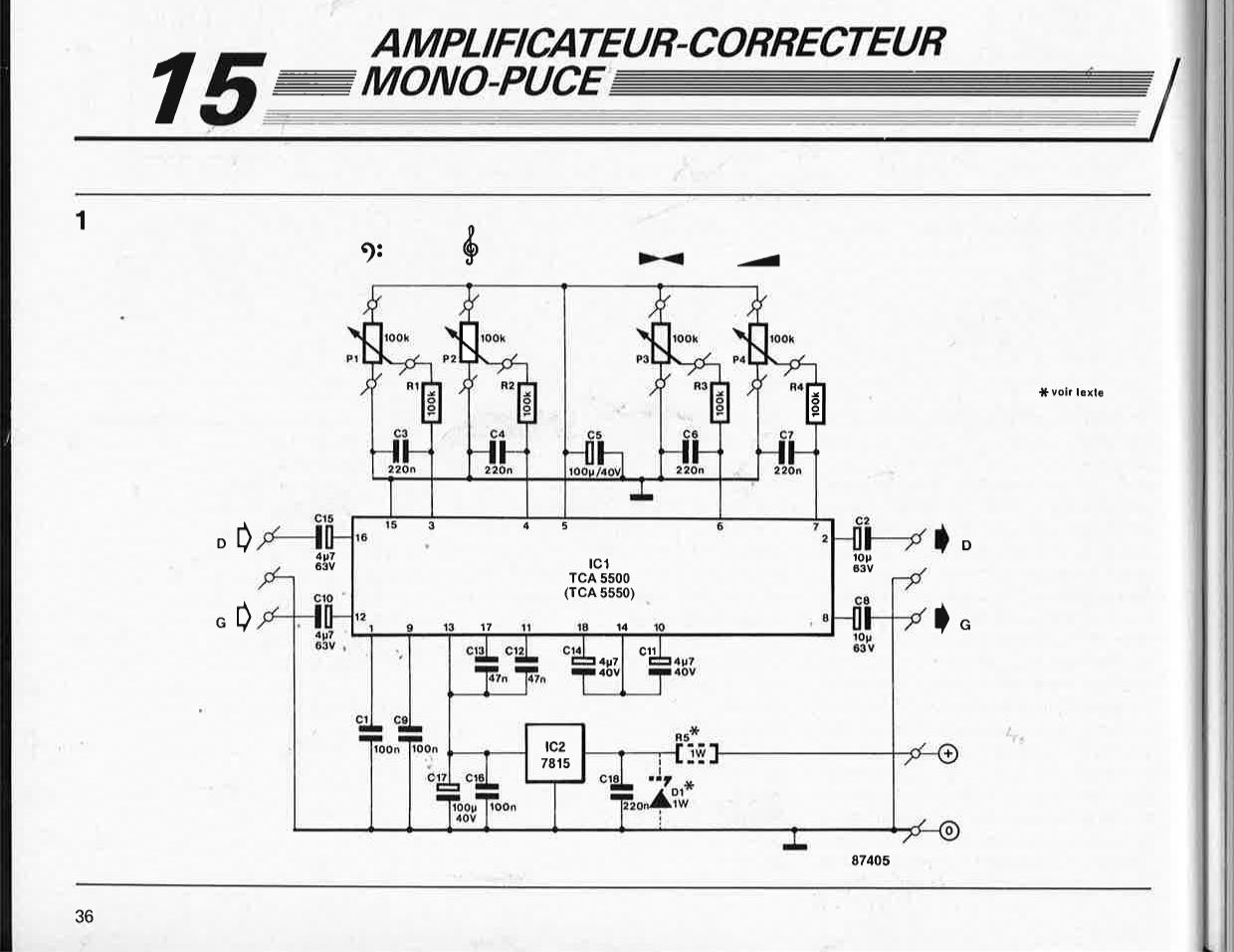amplificateur-correcteur mono-puce