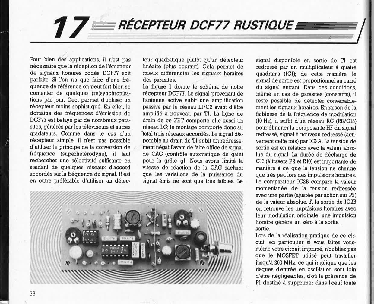 récepteur DCF77 rustique