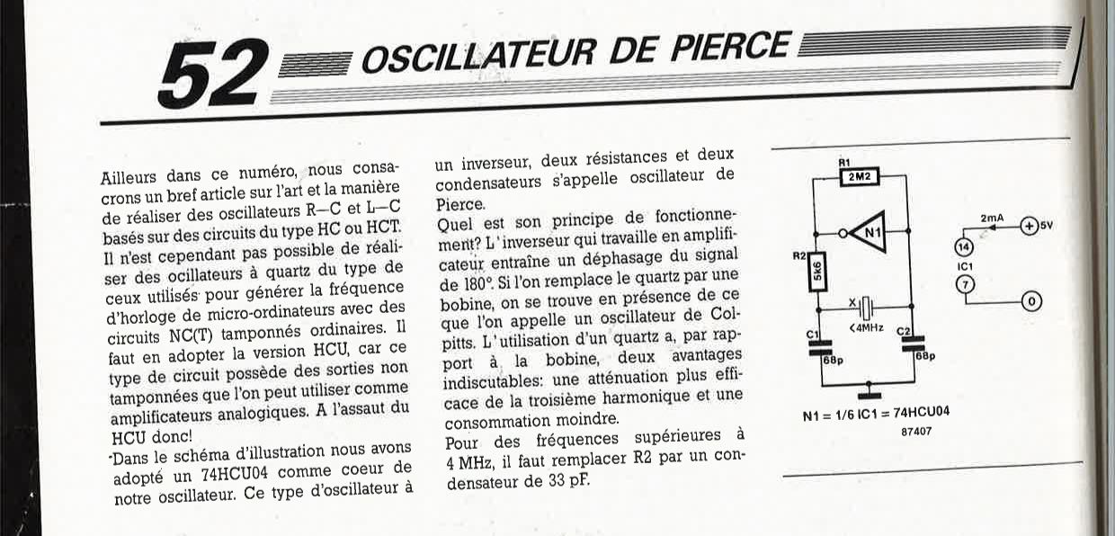 oscillateur de Pierce