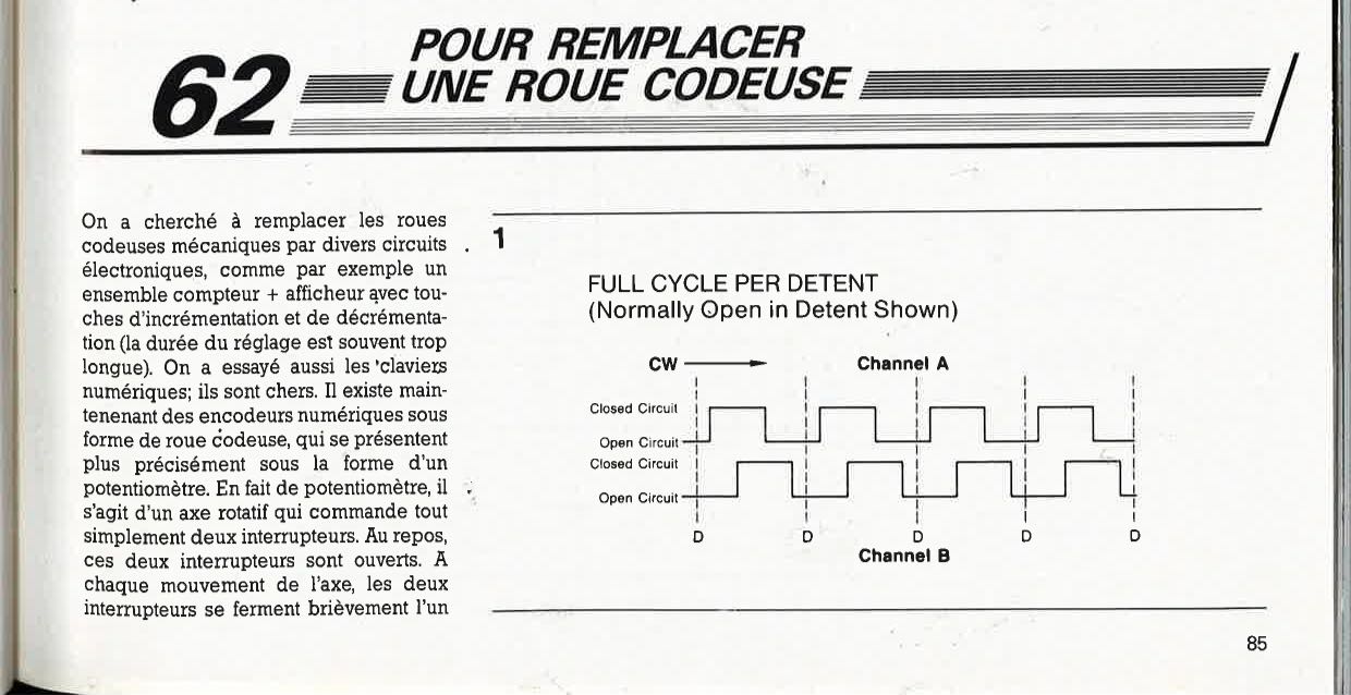 pour remplacer une roue codeuse