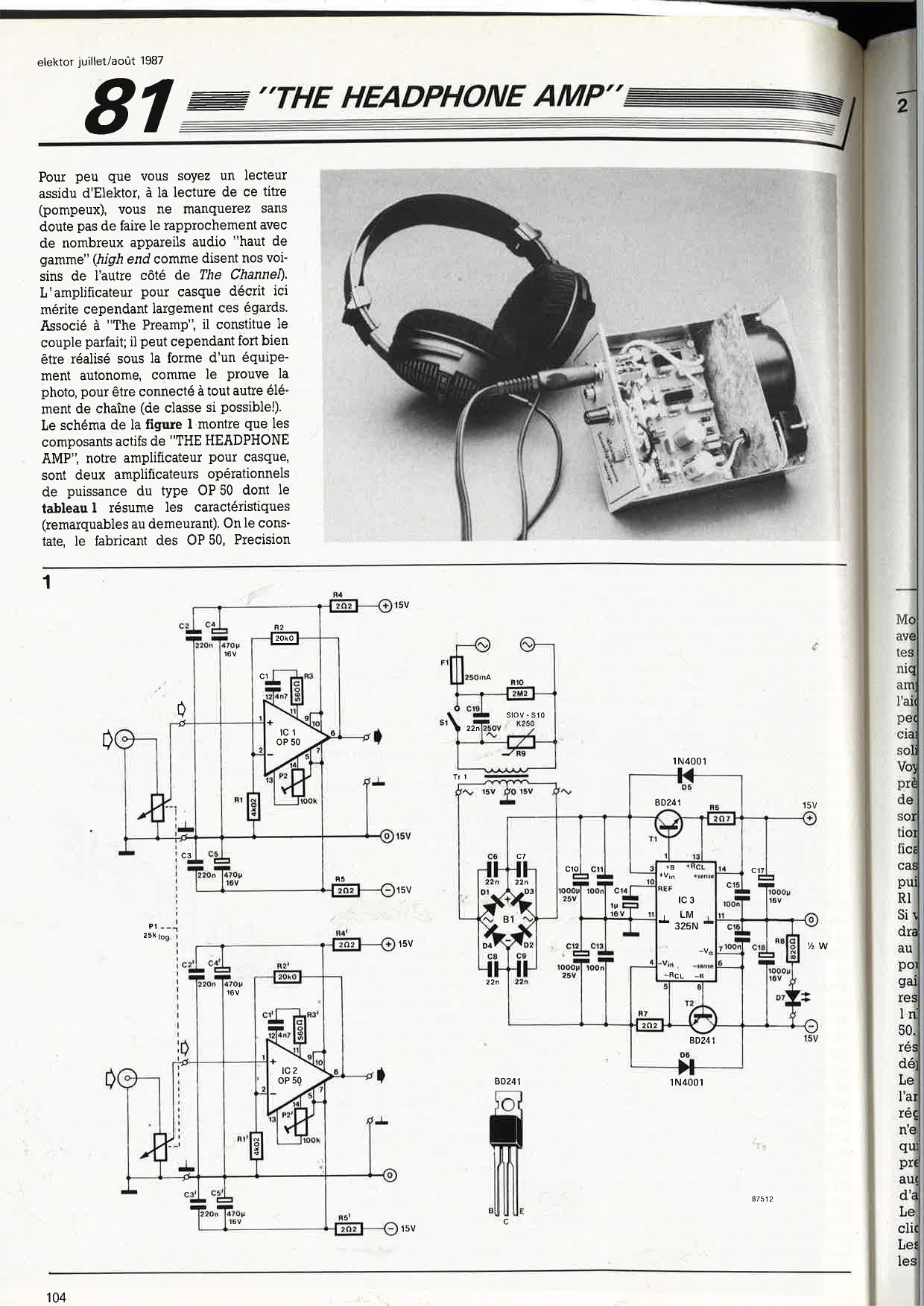 the headphone amplifier