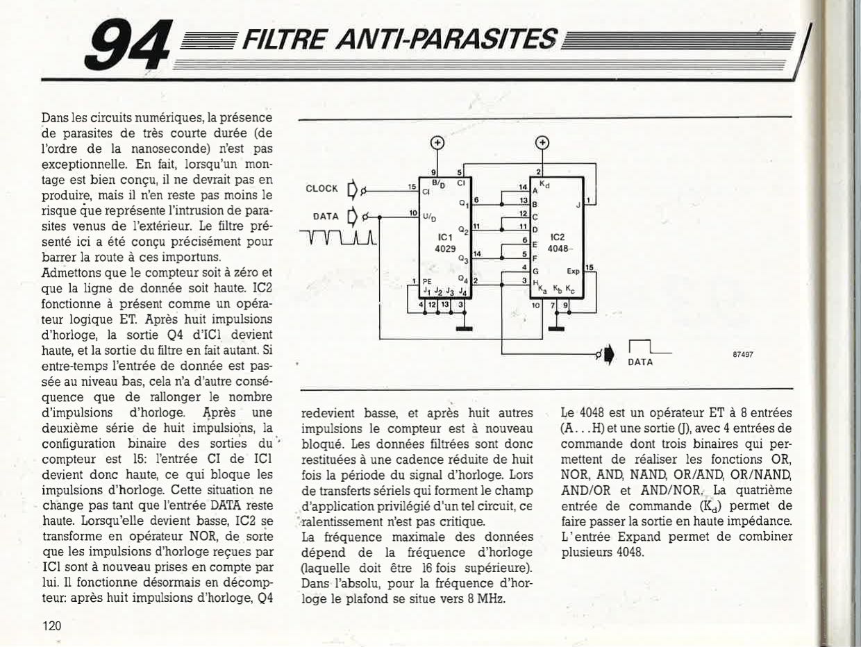 filtre anti-parasites