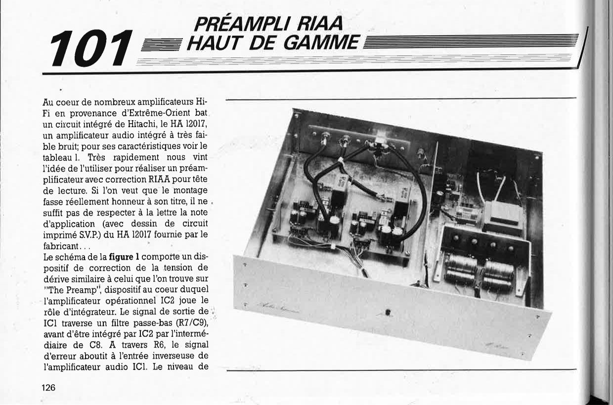 préamplificateur RIAA haut de gamme