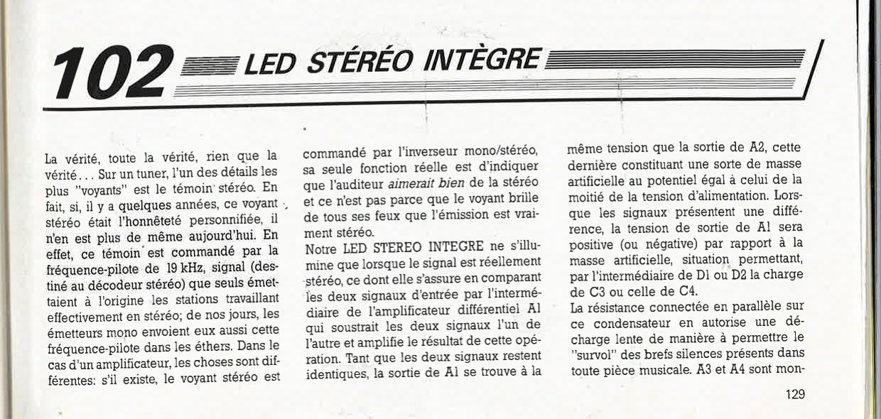 LED stéréo intègre