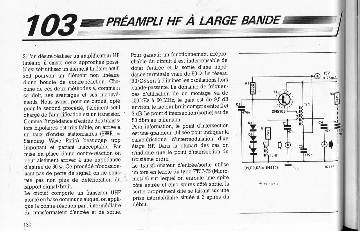 préampli HF à large bande