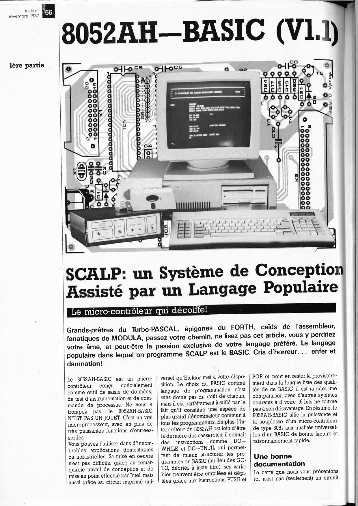 SCALP · 8052AH-BASIC (1ère partiel