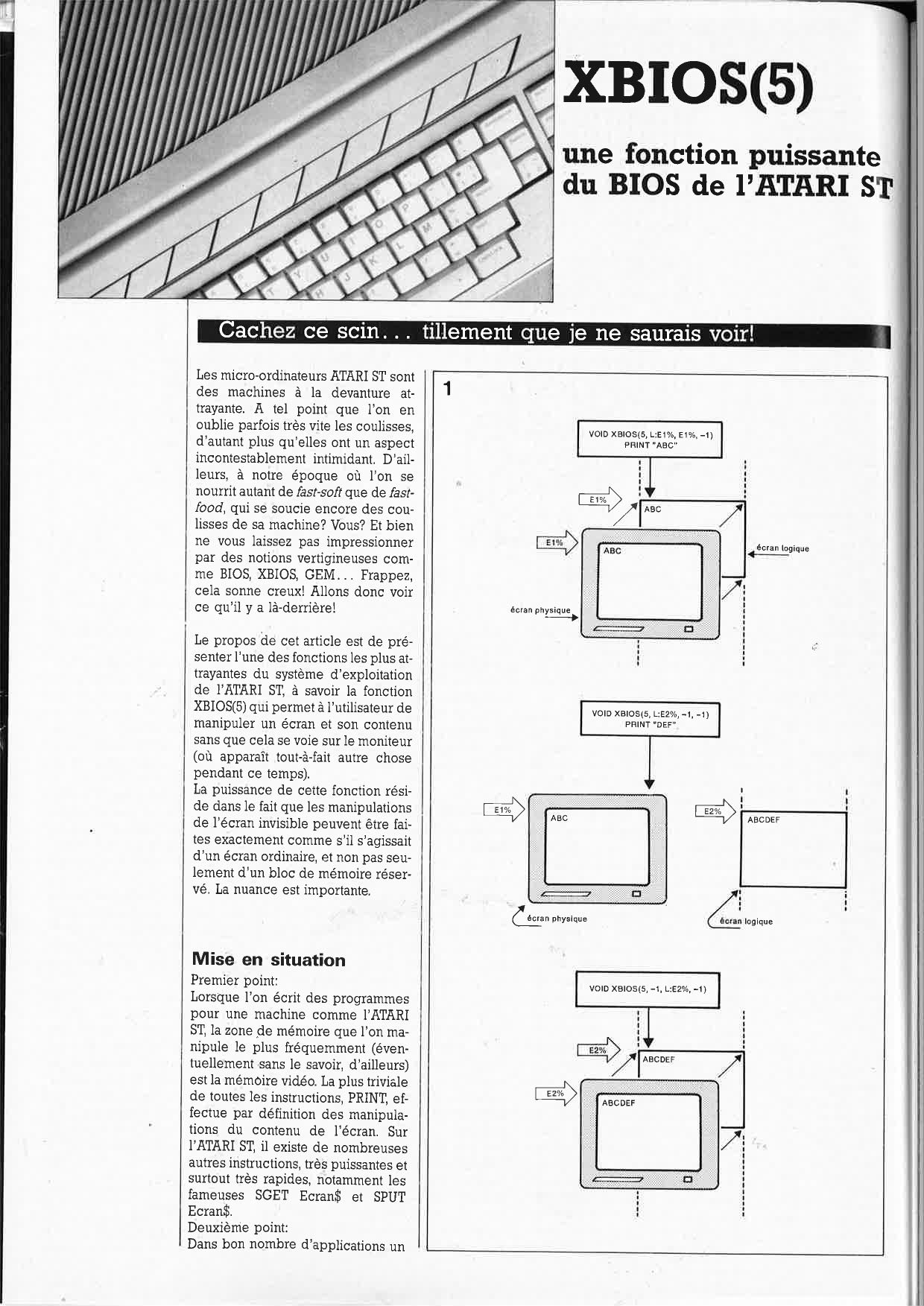 XBIOS(5), fonction importante de l`ATARI ST