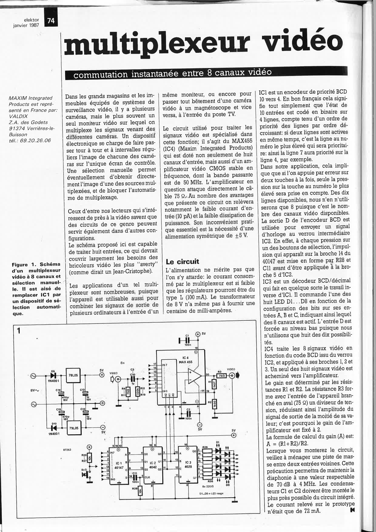 multiplexeur vidéo