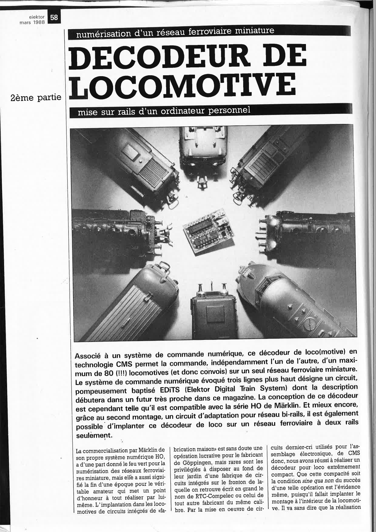 DECODEUR DE LOCOMOTIVE