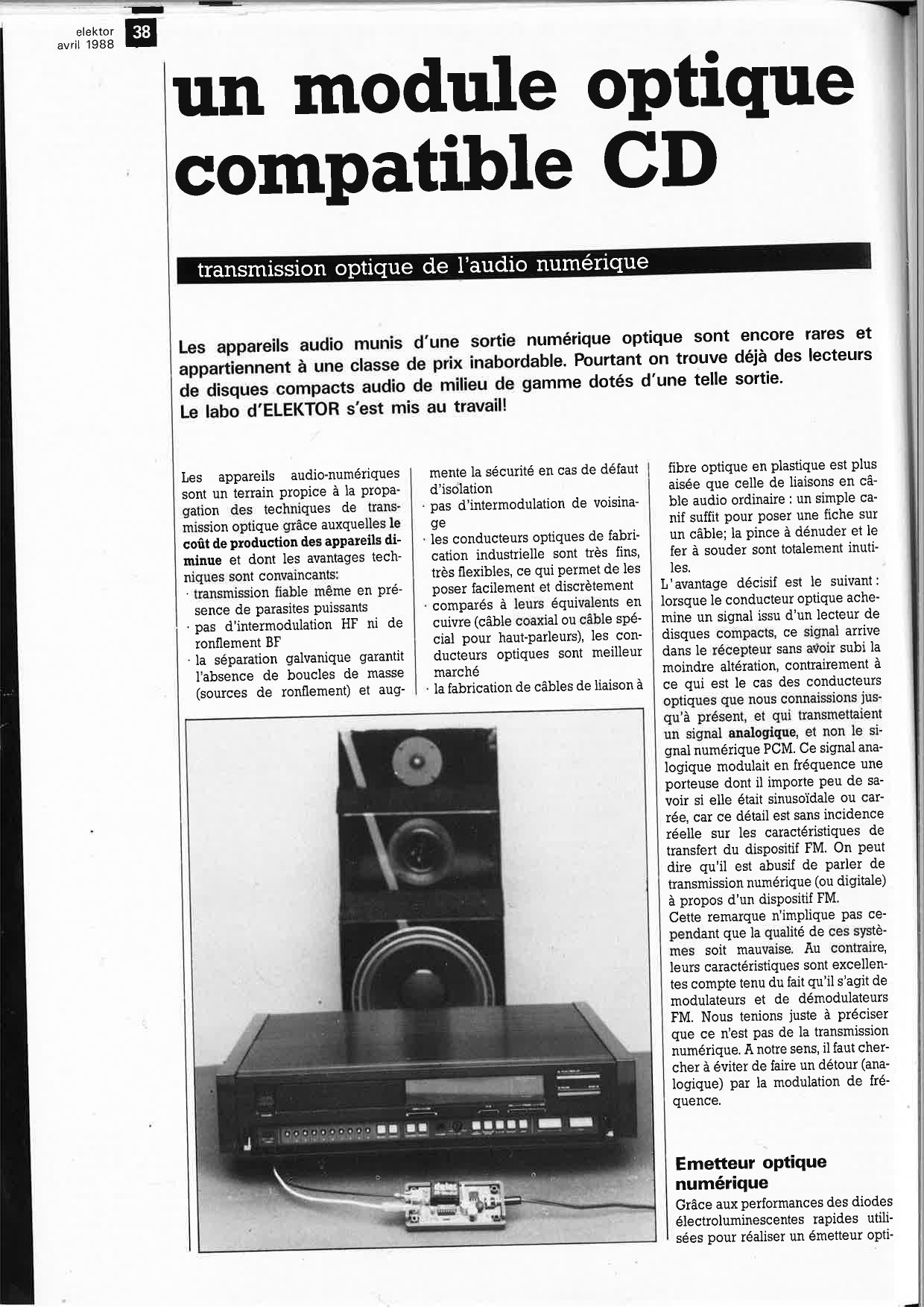 un module optique compatible CD