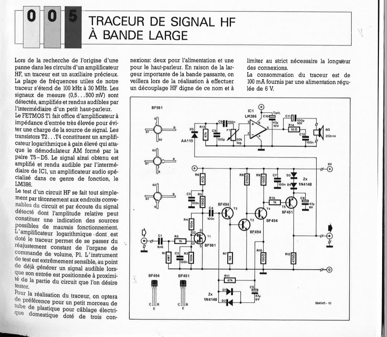 TRACEUR DE SIGNAL HF À BANDE LARGE