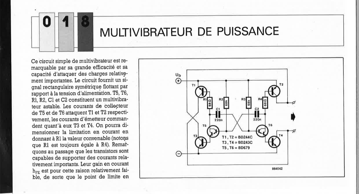 MULTIVIBR_ATEUR DE PUISSANCE