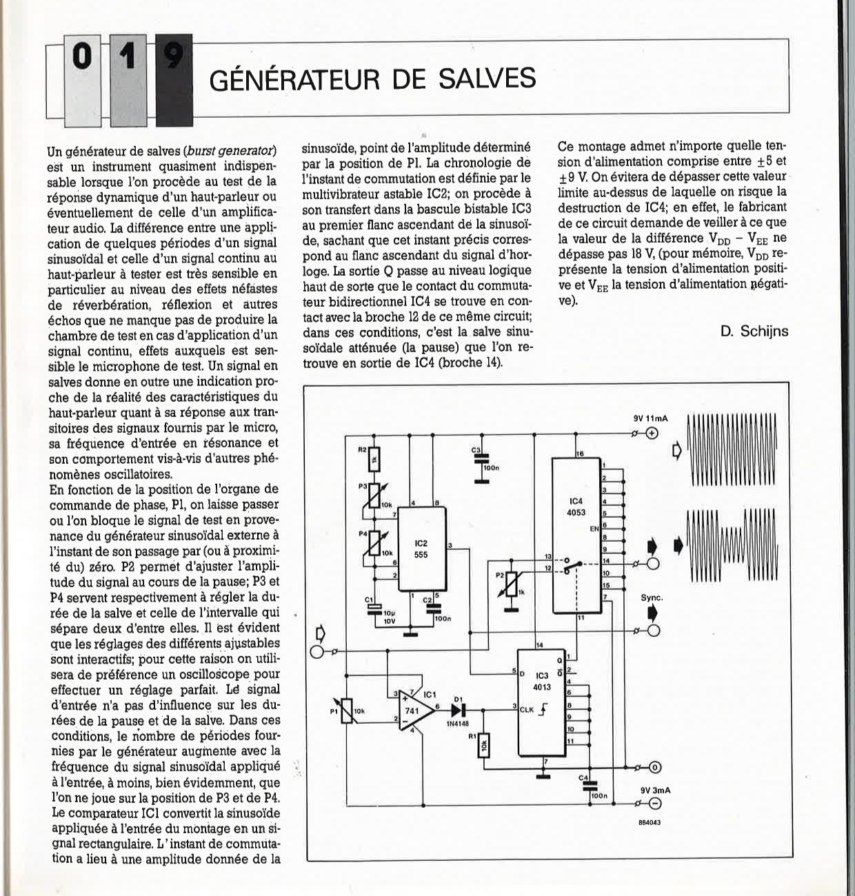 GÉNÉRATEUR DE SALVES 