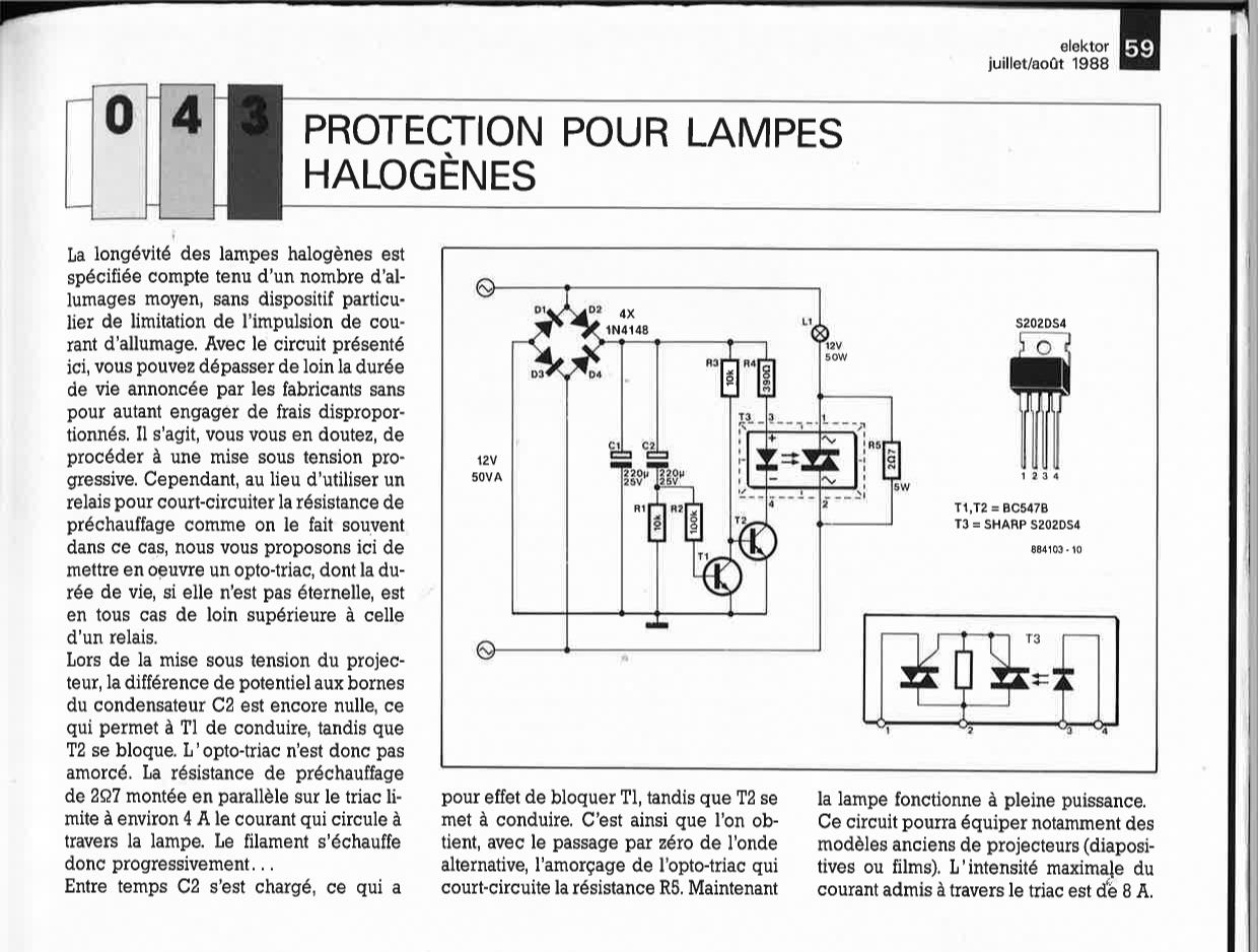 PROTECTION POUR LAMPES HALOGÈNES