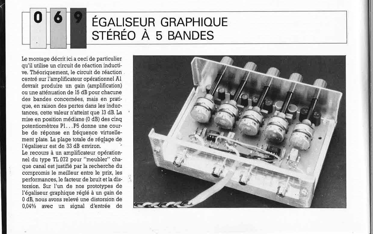 ÉGALISEUR GRAPHIQUE STÉRÉO À 5 BANDES