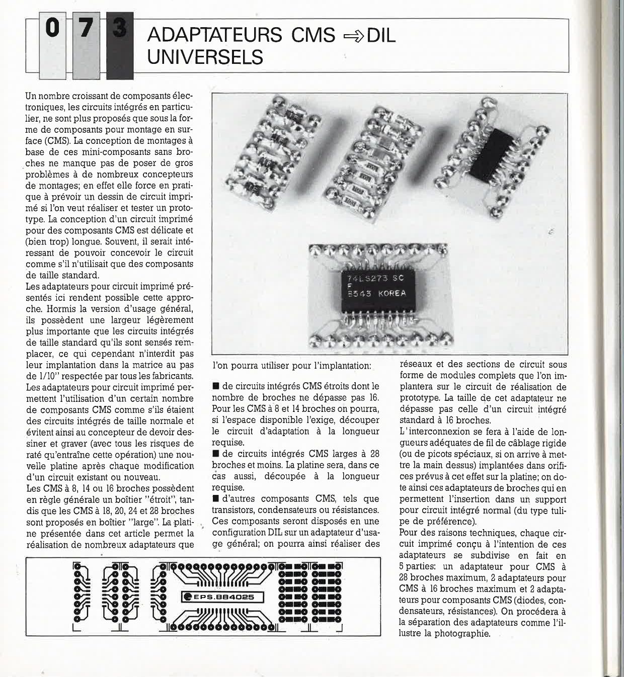 ADAPTATEURS CMS ~OIL UNIVERSELS 