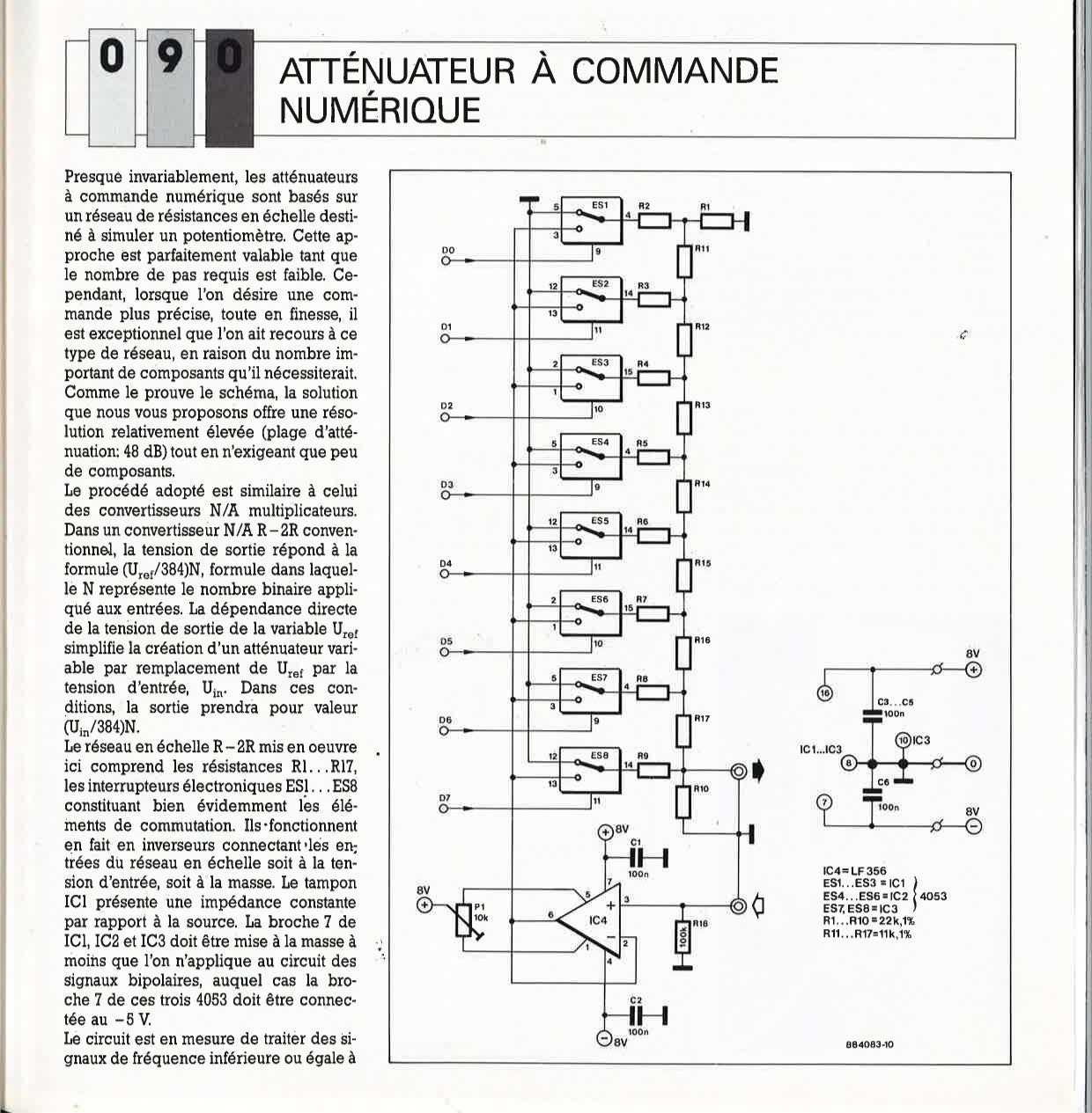 ATTÉNUATEUR À COMMANDE NUMÉRIQUE