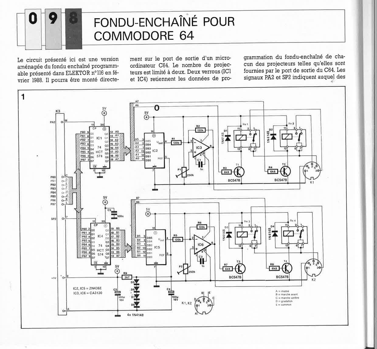 FONDU-ENCHAÎNÉ POUR COMMODORE 64