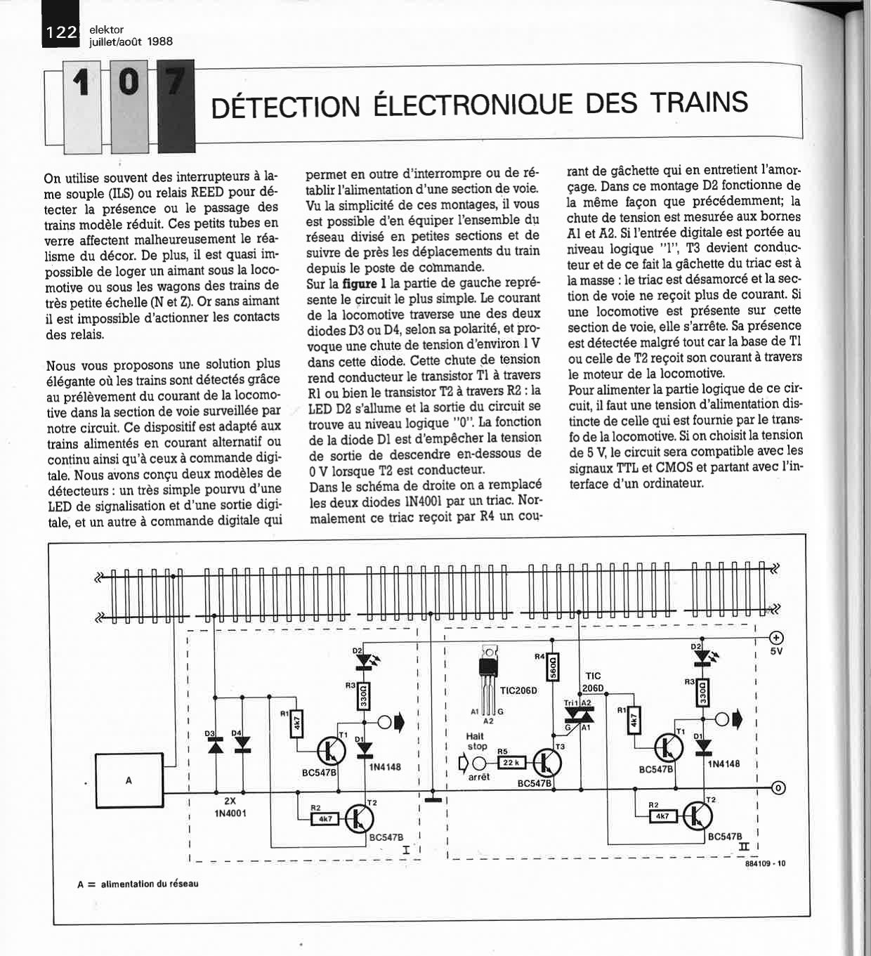 DÉTECTION ÉLECTRONIQUE DES TRAINS