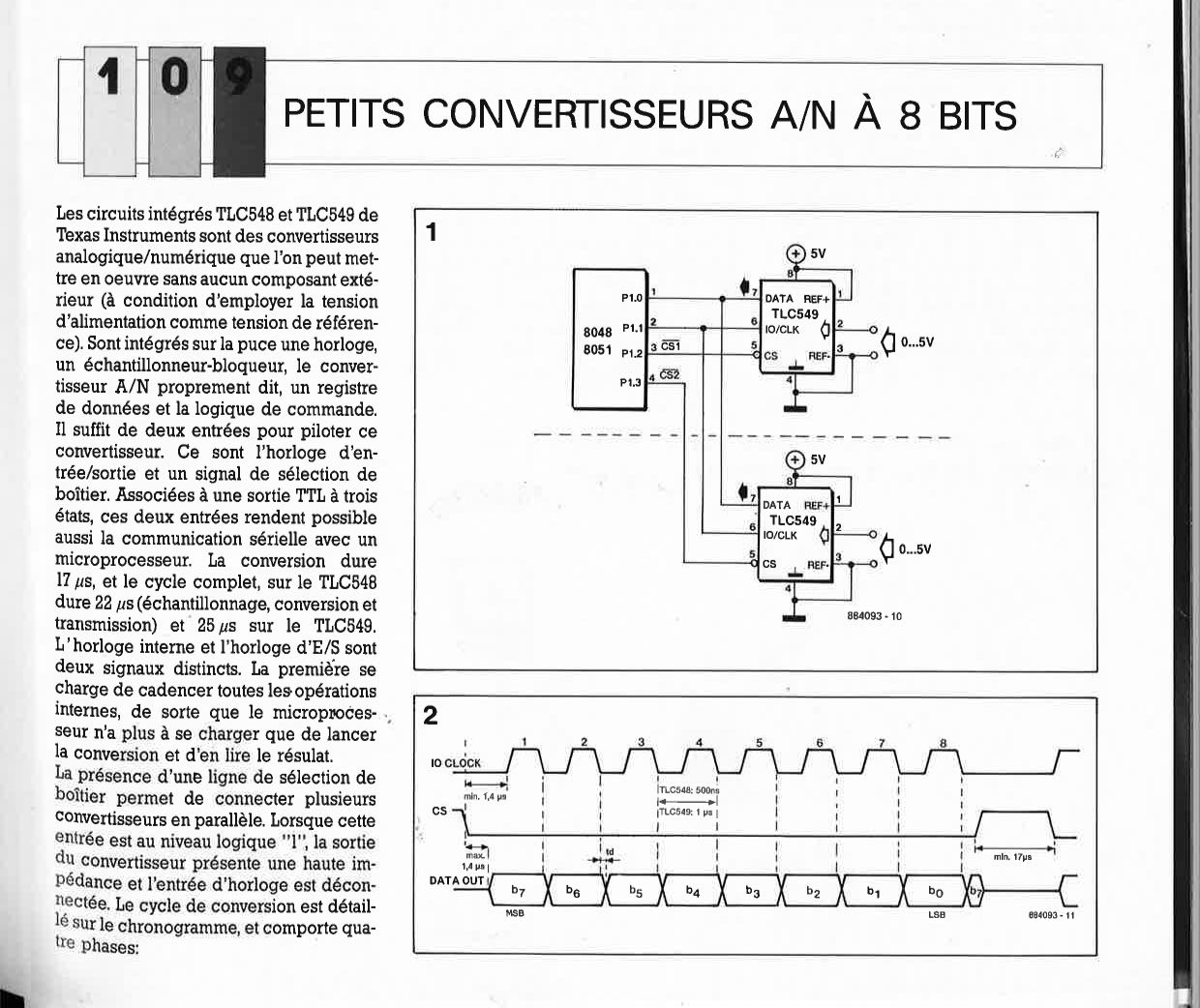 PETITS CONVERTISSEURS A/N À 8 BITS