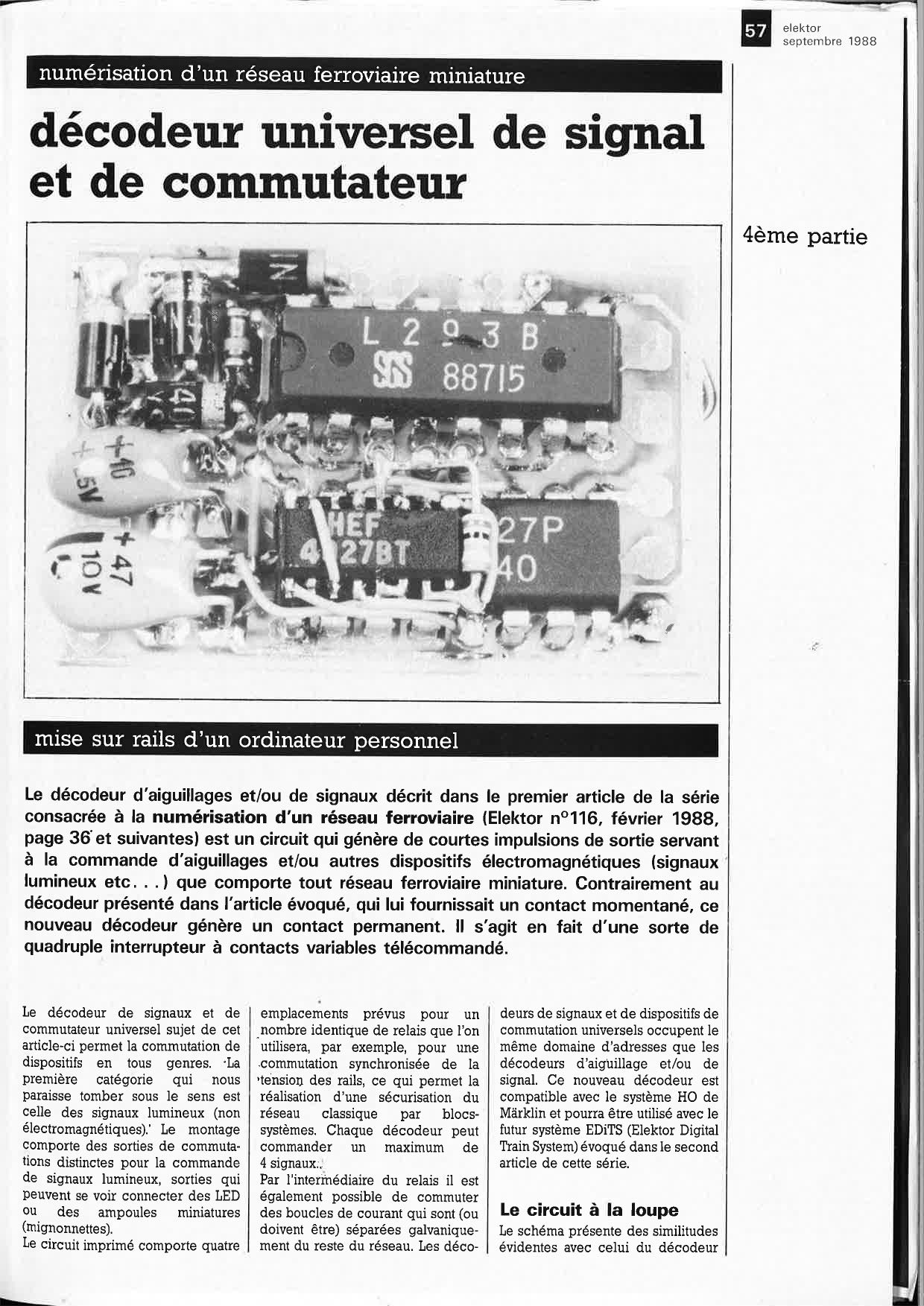 décodeur universel de signal et de commutateur