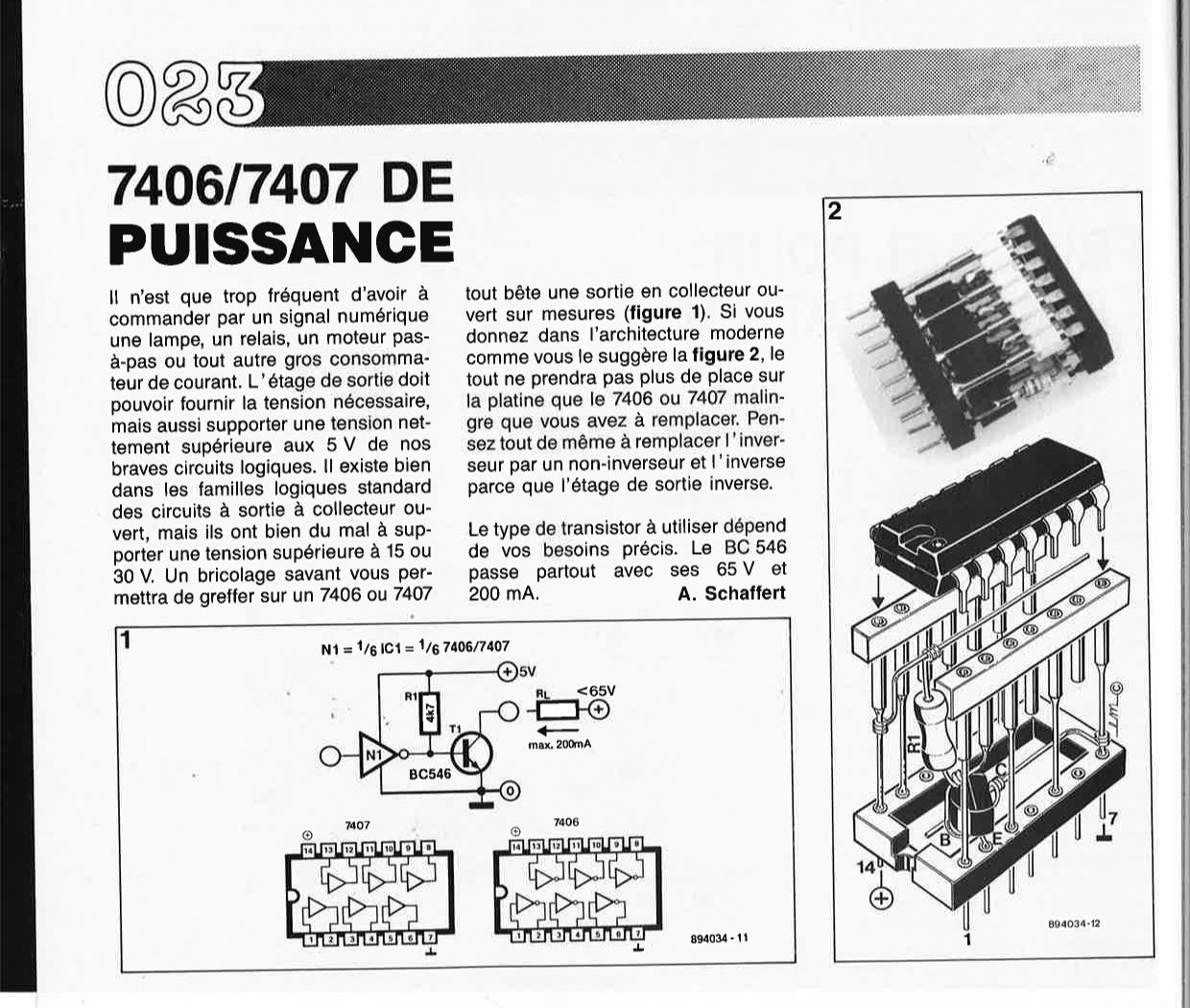 7406/7407 DE PUISSANCE