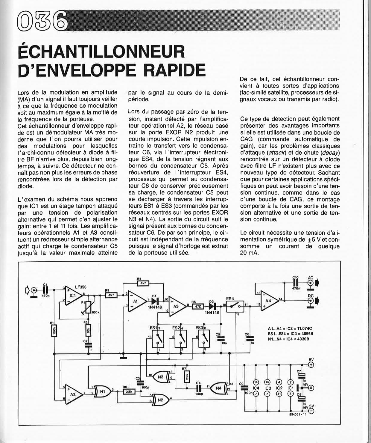 ÉCHANTILLONNEUR D`ENVELOPPE RAPIDE 