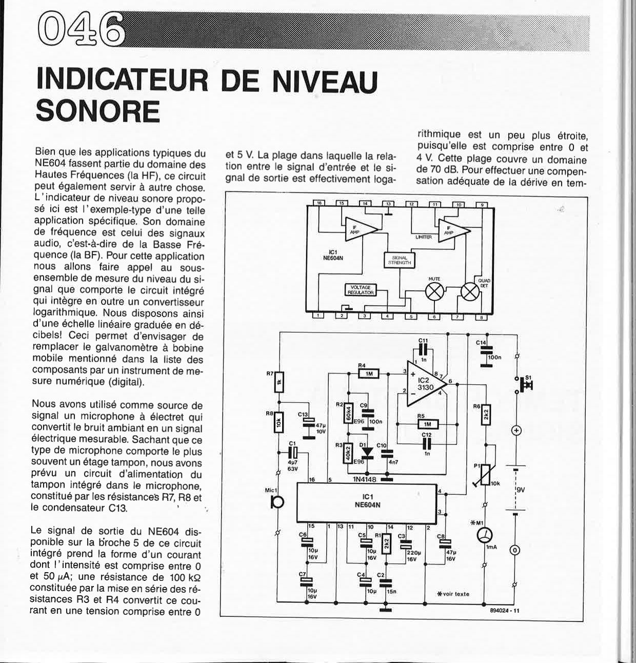 INDICATEUR DE NIVEAU SONORE