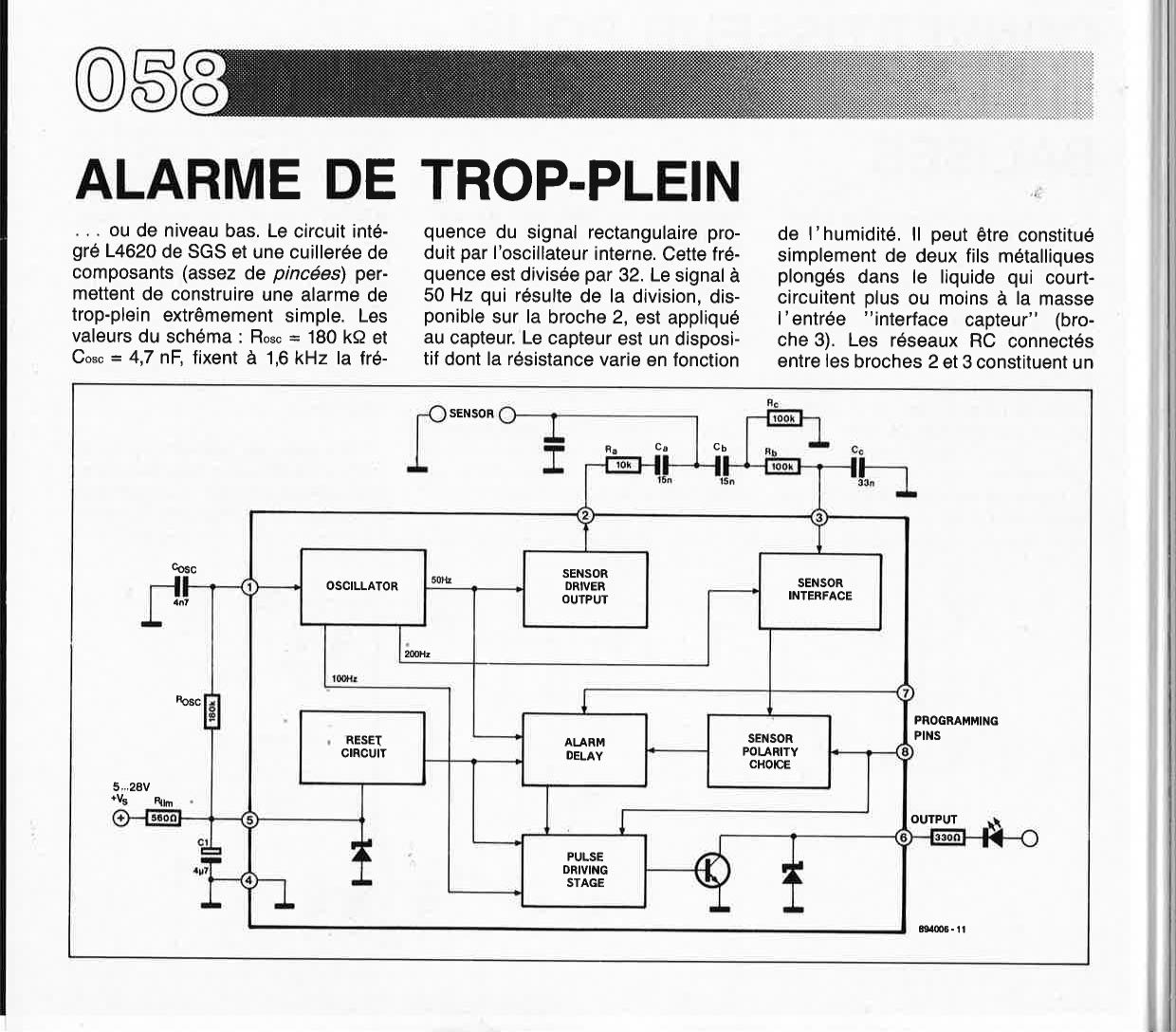 ALARME DE TROP-PLEIN