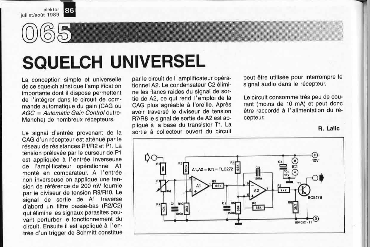 SQUELCH UNIVERSEL