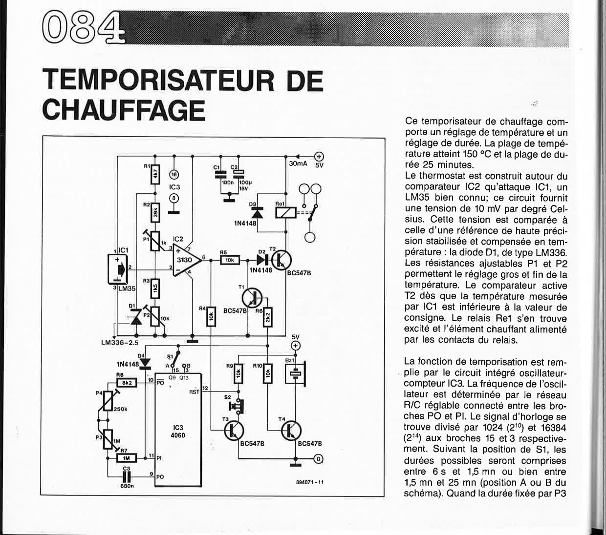 TEMPORISATEUR DE CHAUFFAGE