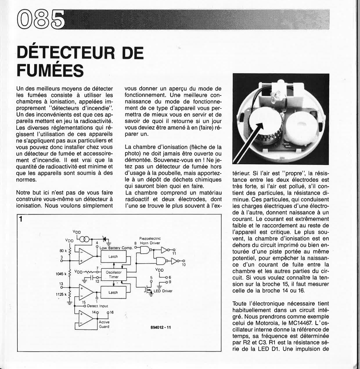 DETECTEUR DE FUMÉES