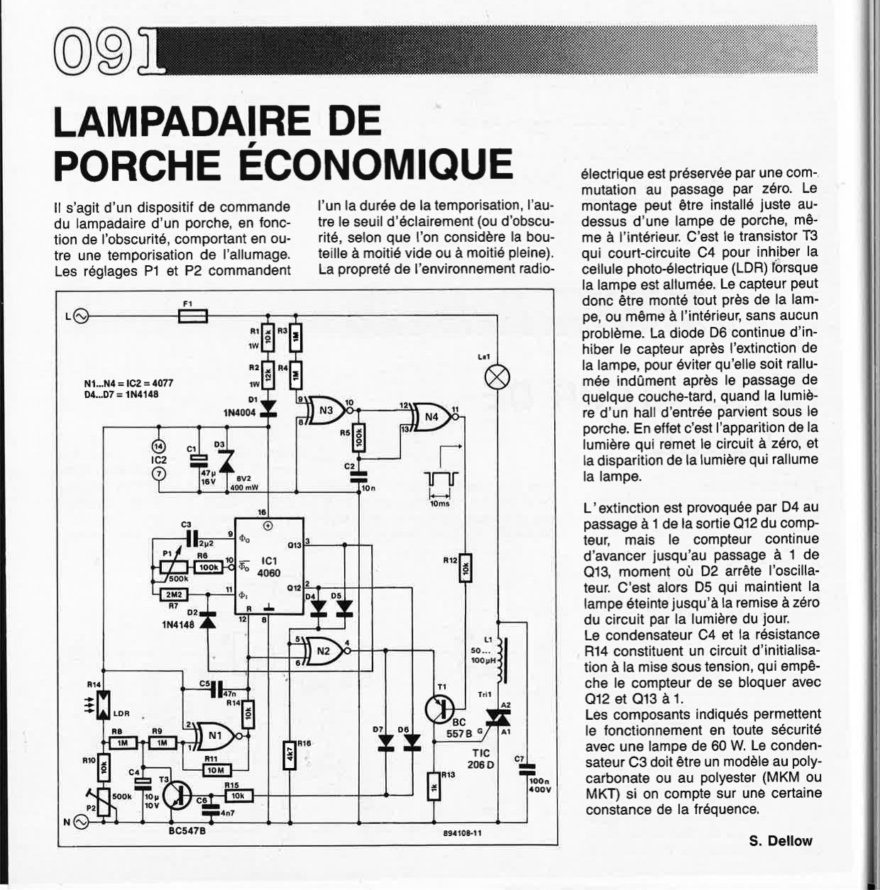 LAMPADAIRE DE PORCHE ÉCONOMIQUE